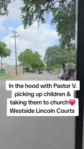 A post by @kingkylelee210 on TikTok caption: Rolling thru the West Side of San Antonio on a golf cart to pick up children in Lincoln Courts to take them to a youth program at Harper's Chapel ❤️💯 #GodBless #Amen 🙏🏽