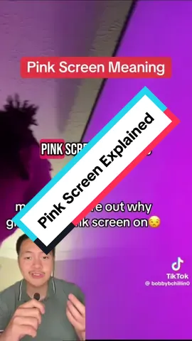 A post by @pierochi on TikTok caption: Pink Screen Meaning Bonus mention: they don’t have LED lights so they use that pink screen video for effect