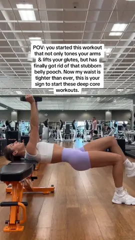 A post by @maiahenryfit on TikTok caption: Trouble seeing results? Try these deep core exercises 🔗 in bio! • #FullBodyWorkout #PilatesForWomen #DumbbellWorkout #StrongGirls #PilatesStrength #HomeWorkoutForHer #TotalBodyBurn             
