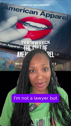 A post by @imnotalawyerbut on TikTok caption: Netflix’s series Trainwreck: the cult of American apparel was interesting…have yall been watching!? The astroworld one was also Interesting 