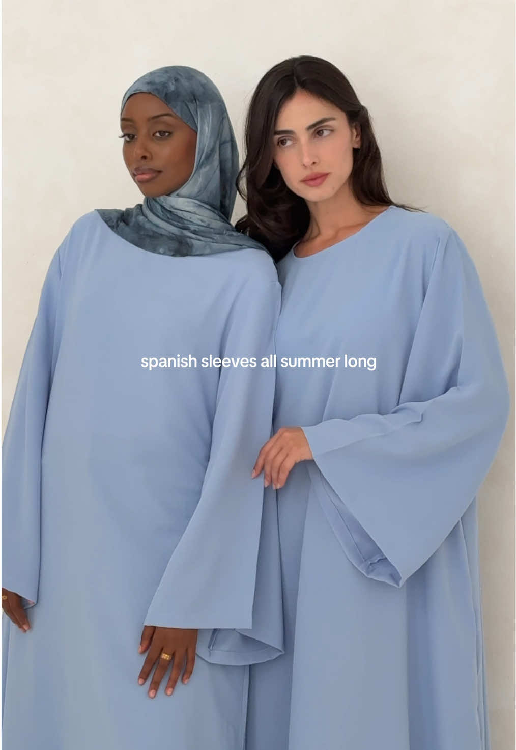 A post by @hawaa_clothing on TikTok caption: Breathable fabrics and timeless silhouettes for the perfect modest look, all summer long 🦪🌊🩵 #hawaa #hawaagirlies #modestclothing