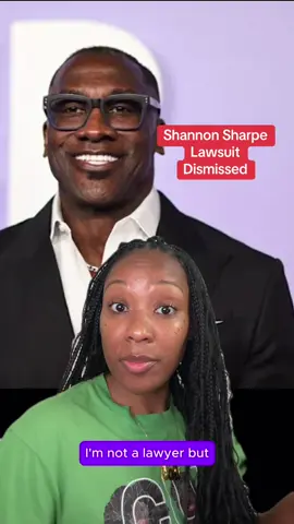 A post by @imnotalawyerbut on TikTok caption: Shannon Sharpe lawsuit dismissed with prejudice after both said come to mutual agreement - per Tony Buzbee