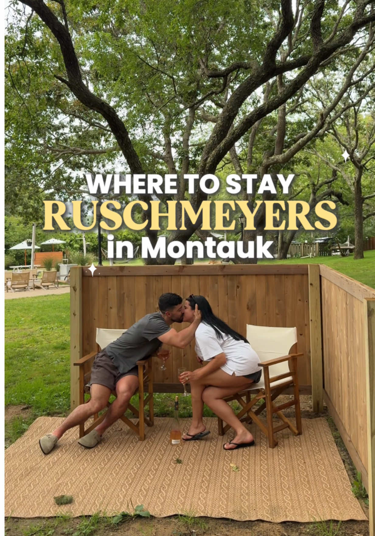 A post by @niessaxoxo_ on TikTok caption: Where to stay in Montauk for your next Hamptons weekend? Ruschmeyer’s 📍 Not sponsored—just genuinely loved our stay and how kind the staff was, so I had to share! Save this for your next cozy getaway out East. 🧳✨ #montauk #thehamptons #roomtour #wheretostay #summertrip #weekendgetaway #birthdaytrip #ruschmeyers @emilionavarro_ 
