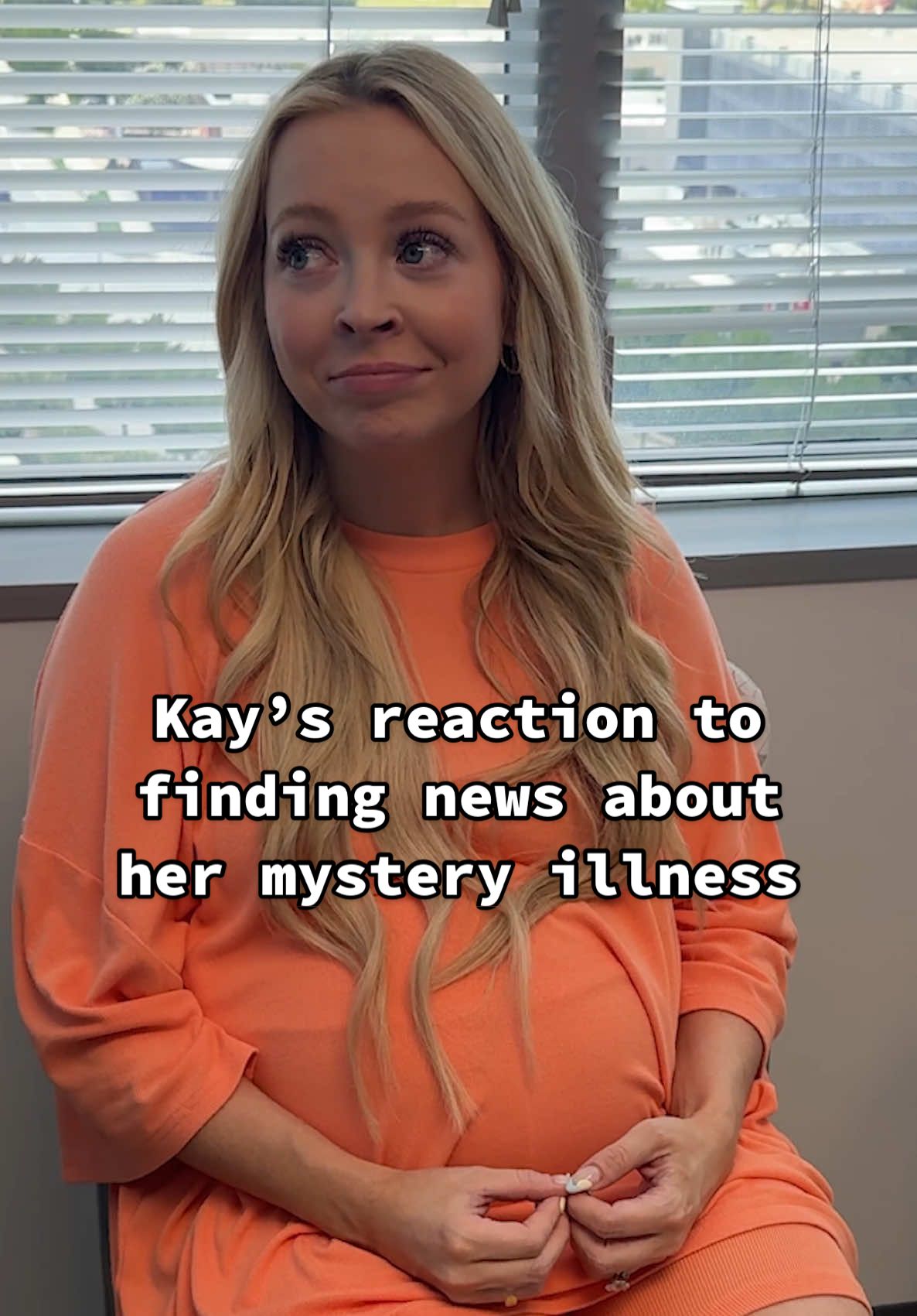 A post by @kayandtayofficial on TikTok caption: Idk whether this is good or bad news… but at least we are one step closer to figuring out what is wrong! 🥹😳 backstory ::: We have been on a journey with Kay trying to figure out what is wrong with her when she eats. Basically whenever she eats, she feels really sick. Her heart races and gets dizzy, cold (shivering), extremely tired, and headaches! We thought it was Kay’s lupus at first, but after talking with Kay’s doctor, she didn’t think it was Lupus related. She was sent to an endocrinologist, and was given a monitor to track her blood sugar, and has been wearing it for a month. We learned that whenever she eats, her blood sugar almost immediately drops super low! Her doctor says that she has reactive hypoglycemia and we are trying to figure out why! He thinks that it could be due to a tumor called an insulinoma.  But we can’t look until bug is born. So in a few weeks when she has bug and recovers, we will go and get her checked for a tumor on her pancreas, to see if that is what is causing her symptoms! Wish her luck! And we will update on this journey when we get more news! 🥹 #kayandtayofficial #couples #relationships #pregnant #postpartum 