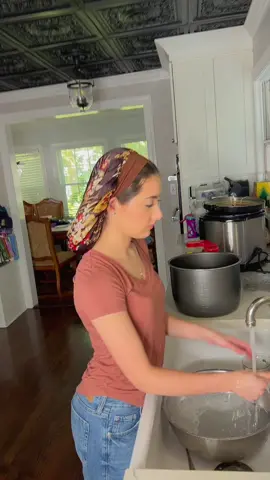 A post by @mattieb28 on TikTok caption: Livy is in the kitchen again #momanddaughter #momdaughter #foryoupage #ghanaian #fypage #africanfood #momdaughter 