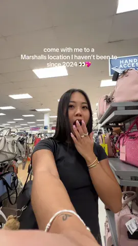 A post by @designedbycarissa on TikTok caption: I feel like this is the most beaded bags I’ve found in one trip 🫢 #marshalls #marshallsfinds #shoppingvlog #beadedbags #glassware 