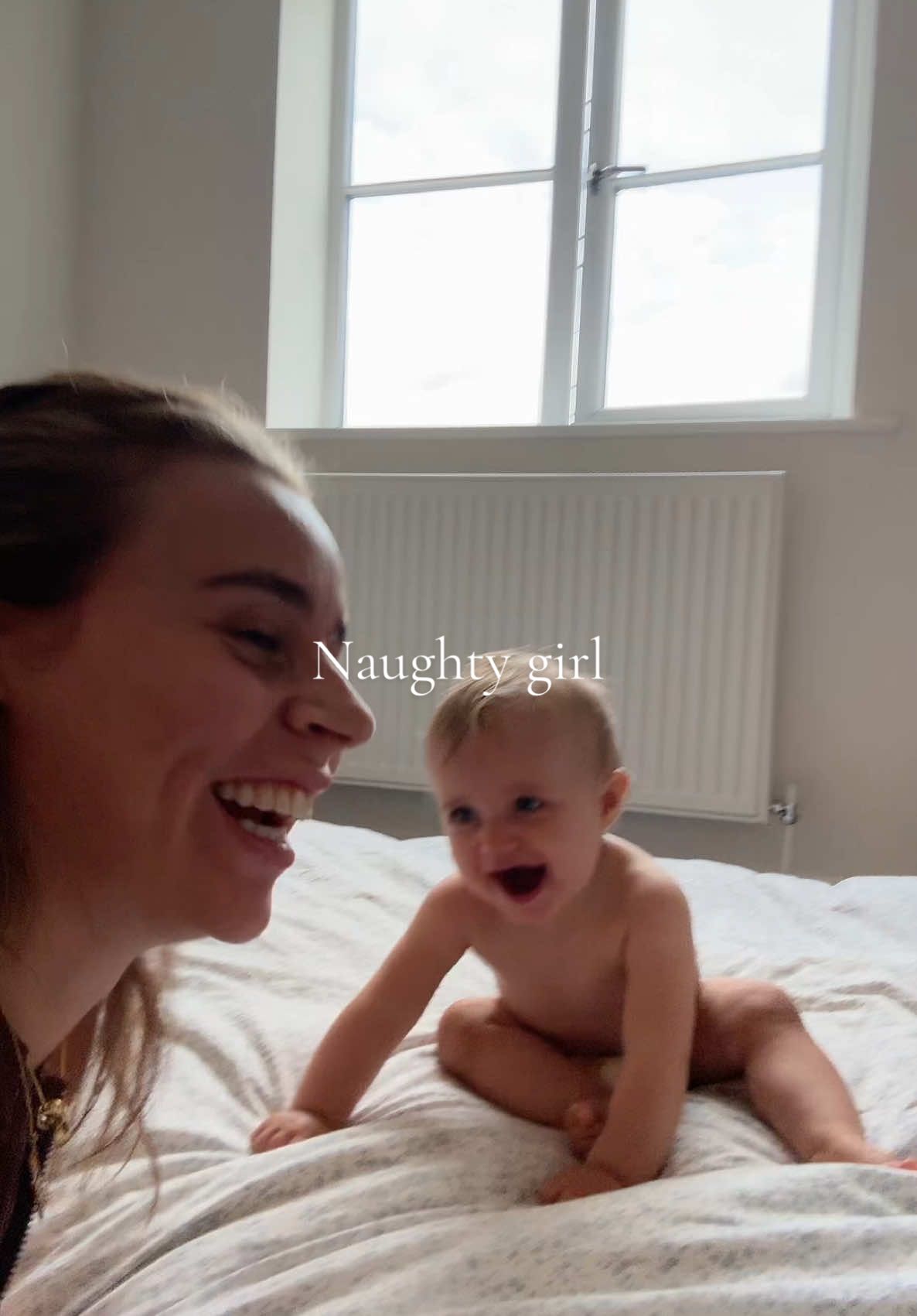 A post by @brandese on TikTok caption: Imagine being 11 months and hating the word “no” already🥲