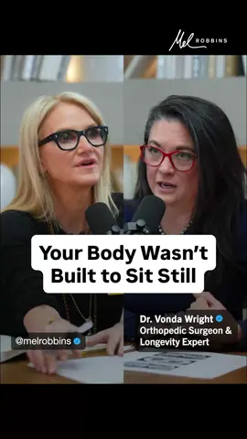 A post by @melrobbins on TikTok caption: Your body wasn't designed to sit still... Top orthopedic surgeon and women’s health expert, @DrVondaWright, is sharing a no-cost workout plan you can do at any age with no gym required.  If you're confused by all the conflicting health advice – from keto to vegan, biohacking, to hormone tracking – this episode of The Mel Robbins Podcast is your reset.  This episode drops Monday, July 21st! 🎧 "Try It For 1 Week: 3 Small Habits That Change Your Body, Energy, And Life" #melrobbins #melrobbinspodcast #exercise #healthexpert