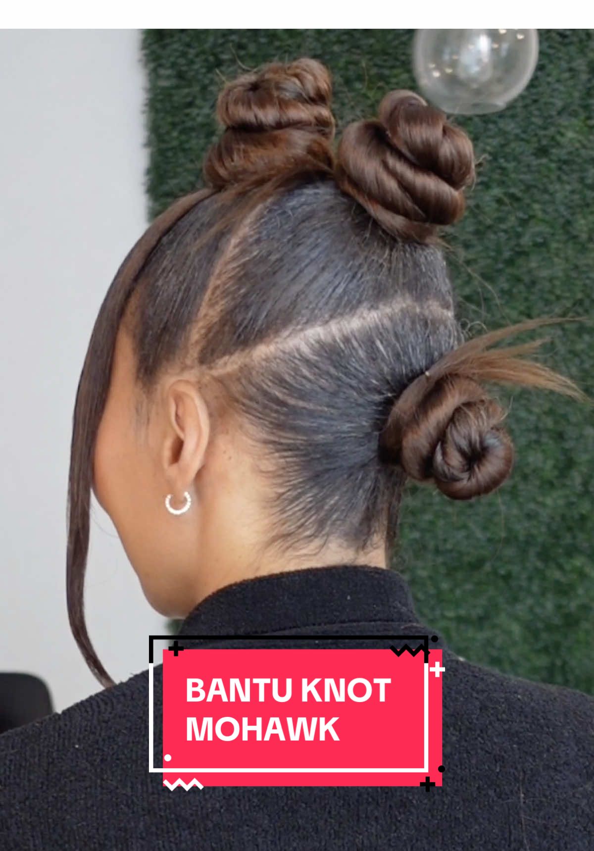 A post by @marascampo on TikTok caption: Feeling knot-y 😜 #blackgirlmagic #blackgirls #blackgirl #blackhair #blackhairstyles #hair #hairtransformation #hairideas #hairtutorial #protectivestyles #bantu #bantuknots #bunhairstyle 