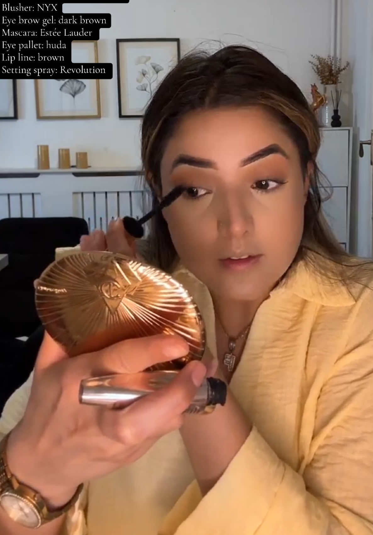 A post by @fizabash_official on TikTok caption: First attempt 💄Products link 🔝 #makeup #tutorial#beauty #fürdich #fyp 
