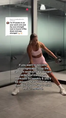 A post by @maiahenryfit on TikTok caption: Replying to @bradfordfarm5 this your sign to start the 321 method 🔗 in bio • #FullBodyWorkout #PilatesForWomen #DumbbellWorkout #StrongGirls #PilatesStrength #HomeWorkoutForHer #TotalBodyBurn             