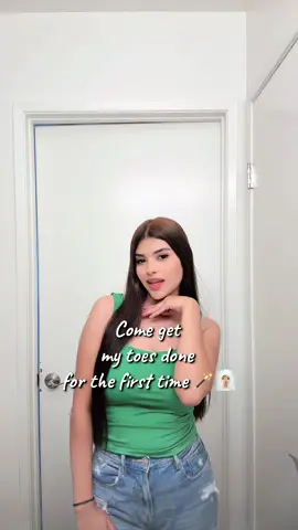 A post by @jackeelyn_torres on TikTok caption: Next time I’m getting acrylic lol literally looks the same🥲✨  #fyp #foryou #fypシ゚viral #godisgood #viral #trend #trending #fypppppppppppppppppppppppf #toes #nails #nail 