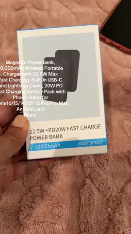 A post by @ on TikTok caption: #magneticpowerbank #fastcharger #longlastingpowerbank #portablepowerbank 
