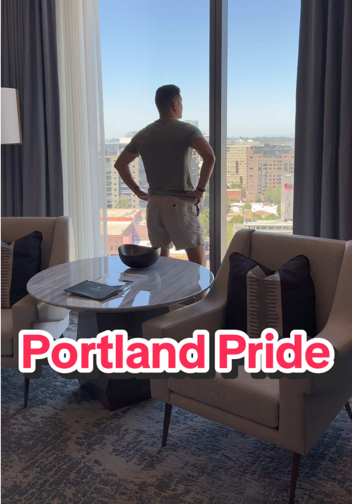 A post by @athomewithbryan on TikTok caption: Last year I attended San Francisco Pride with @Alaska Airlines and I’m so excited to walk in the parade and represent my community this year in Portland, Oregon. To my family, have an amazing time with Auntie Mich this weekend. Dada misses you already, XOXO #portland #Pride #representation #equality #athomewithbryan 