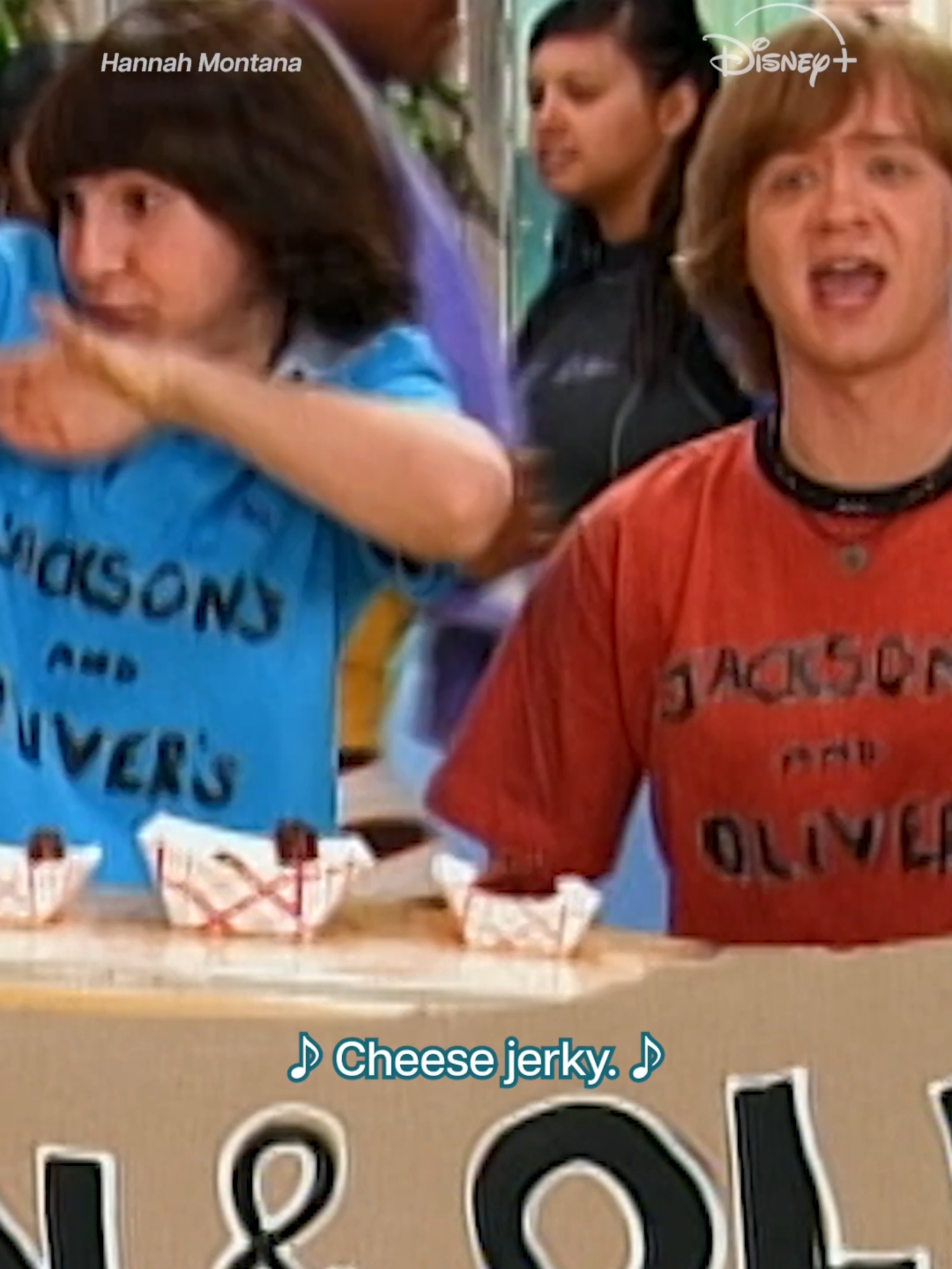 A post by @disneyplus on TikTok caption: The snack. The myth. The legend. Hannah Montana, a #DisneyPlusThrowback, is streaming on Disney+.