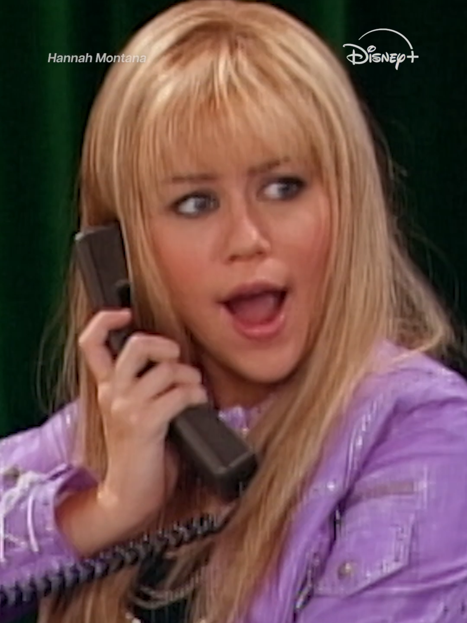 A post by @disneyplus on TikTok caption: Two queens. Hannah Montana, a #DisneyPlusThrowback, is streaming on Disney+.