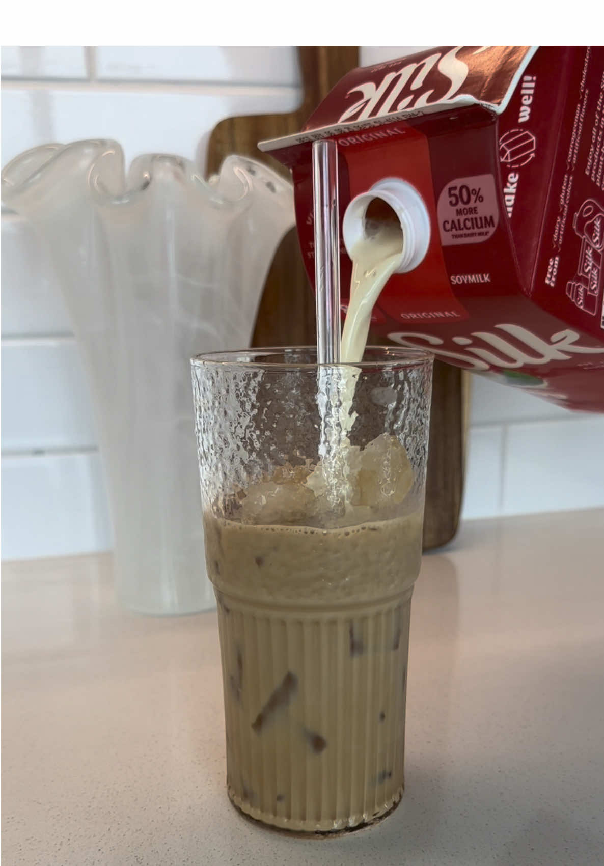 A post by @brownjadaa on TikTok caption: #SilkPartner Part of my pre-workout routine! I use Silk Soymilk because it’s easy on my stomach plus Soymilk has complete plant-based protein, which I love! #Silk #FeelPlantyGood #ad 