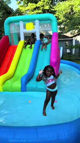 A post by @thebadmf_ on TikTok caption: You buy one inflatable and suddenly your backyard is THE place to be 🛝☀️  @Sam’s Club #MomHack #SummerWithKids #MomsofTikTok #momtok #momlife #fypシ゚viral #fyp #fy #inflateable #inflatablewaterslide #singlemomsoftiktok #singlemom #singlemomlife #fun #backyardvibes #backyardfun #inflatablewaterslide #samsclub #samsclubfinds #CapCut 