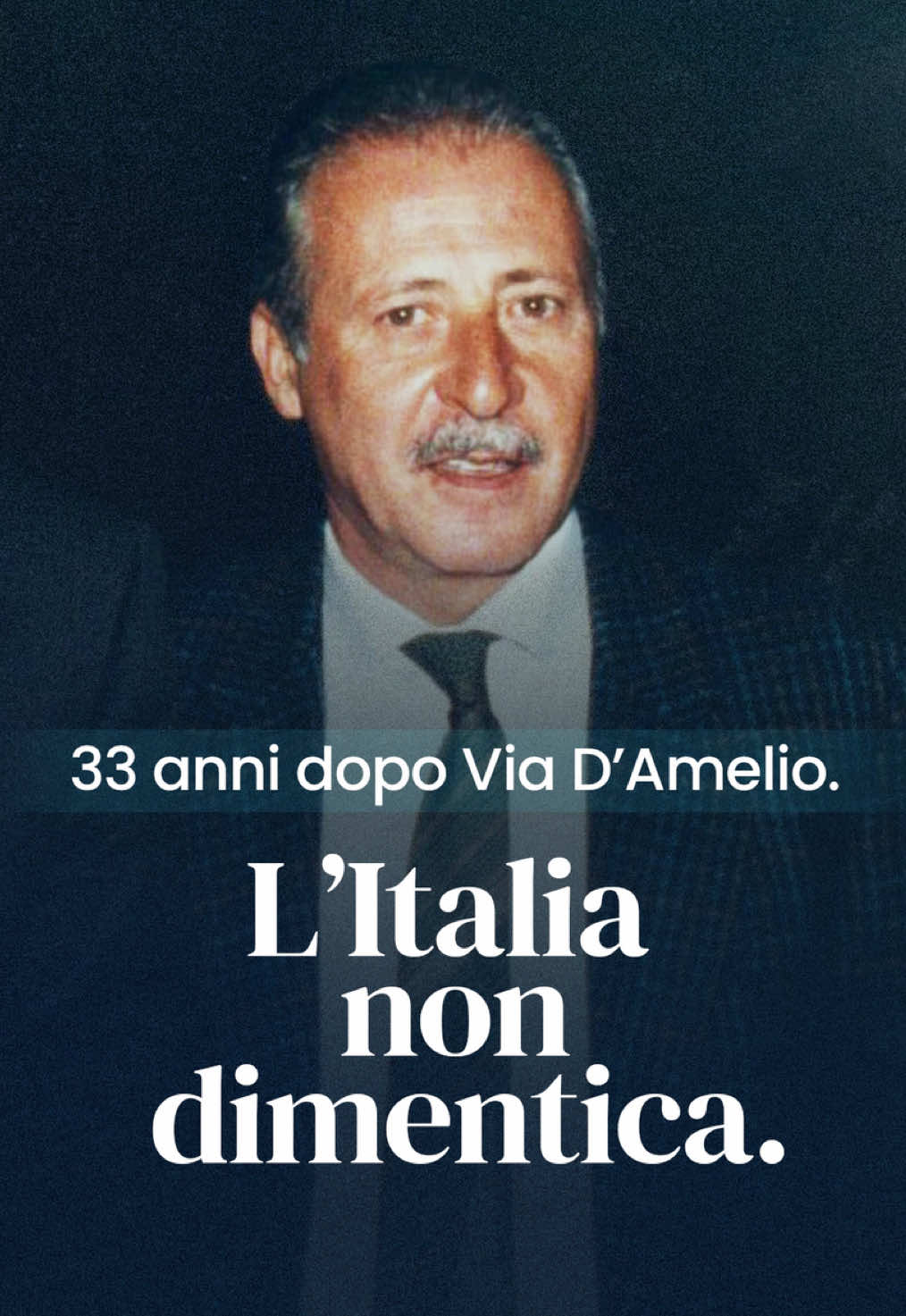 A post by @giorgiameloni_ufficiale on TikTok caption: Oggi, a 33 anni dalla strage di via D’Amelio, ricordiamo Paolo Borsellino, un uomo che ha sacrificato la sua vita per la verità, per la giustizia, per l’Italia. Il suo esempio continua a vivere in chi ogni giorno, spesso lontano dai riflettori, combatte per un’Italia più giusta, libera dalle mafie, dal malaffare, dalla paura. Non c’è libertà senza giustizia, non c’è Stato senza legalità. Ai tanti magistrati, Forze dell’Ordine e servitori dello Stato che hanno scelto il coraggio, anche a costo della vita, dobbiamo gratitudine e rispetto. Hanno tracciato una strada che non può essere dimenticata. Quel testimone è ancora saldo. E lo porteremo avanti ogni giorno, con rispetto, con determinazione, con amore per la nostra Nazione. In ricordo di Paolo Borsellino e di chi non ha mai chinato la testa.