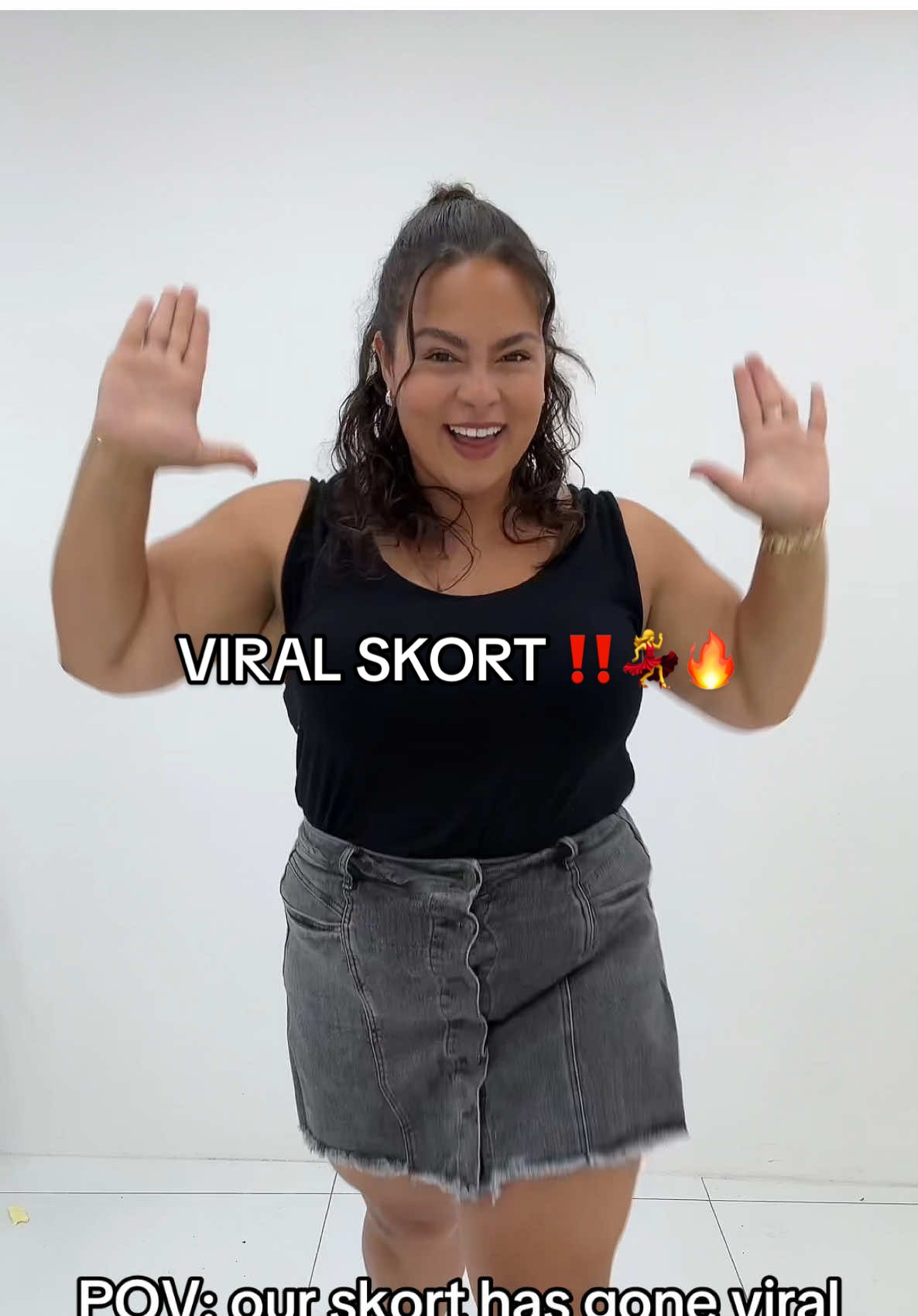 A post by @virgoboutiques on TikTok caption: Viral Skort 💃🔥❤️‼️ Best selling skort is now limited stock get yours before they go… #skort #viral #boutique #boutiqueclothing #plussizefashion #dancechallenge #midsizefashion #outfit 