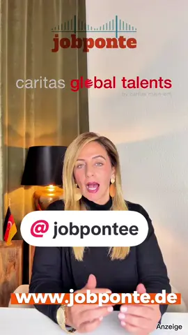 A post by @tuelay006 on TikTok caption: Anzeige | Almanya’da Çalışmak İsteyen Bakım Uzmanlarına Büyük Fırsat! Almanya’nın en büyük sosyal hizmet kuruluşlarından Caritas, Jobponte ile birlikte yaşlı bakım uzmanları (Pflegefachkraft) arıyor. Sağlanan İmkânlar: 	•	En az 3.500 € brüt maaş (denklik sonrası) + prim ve ikramiye 	•	Süresiz sözleşme, sosyal haklar ve kariyer desteği 	•	Vize, denklik, yerleşim, konaklama ve Almanca eğitimi için tam destek 	•	Havalimanı karşılaması, hoş geldin ödemesi ve şirket indirimleri Kimler Başvurabilir? 	•	Yaşlı/hasta bakımı alanında mezun olanlar 	•	B1 seviyesinde Almanca bilenler 	•	Almanya’da yaşamak ve uzun vadeli çalışmak isteyenler Bu fırsat, sadece bir iş değil, yeni bir hayat kurma şansı. Başvuru ve detaylı bilgi: 👉🏻👉🏻www.jobponte.de www.jobponte.de/jobs/detail/64 #almanya #almanyadakariyer #almanyagöç #avrupa #göç #almanyadayaşam #kariyer #iş #reklam @jobpontee 