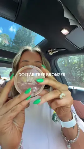 A post by @alliahharmon on TikTok caption: @Dollar Tree did their big one with this 🧚‍♂️ #dollartreefinds #makeup #bronzer 