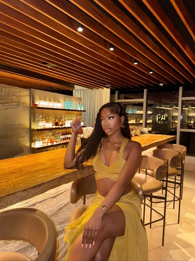 A post by @geemarie.x on TikTok caption: yellow stays winning in my wardrobe💛. @geemarie.x on insta 