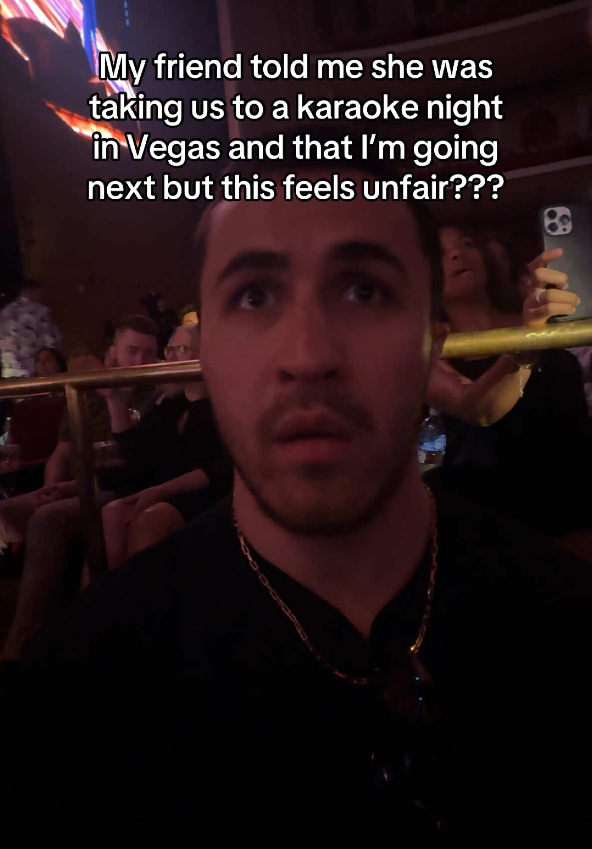 A post by @chris on TikTok caption: like what am i supposed to do after this..?? #lasvegas #vegas #karaoke #kellyclarkson #americanidol 