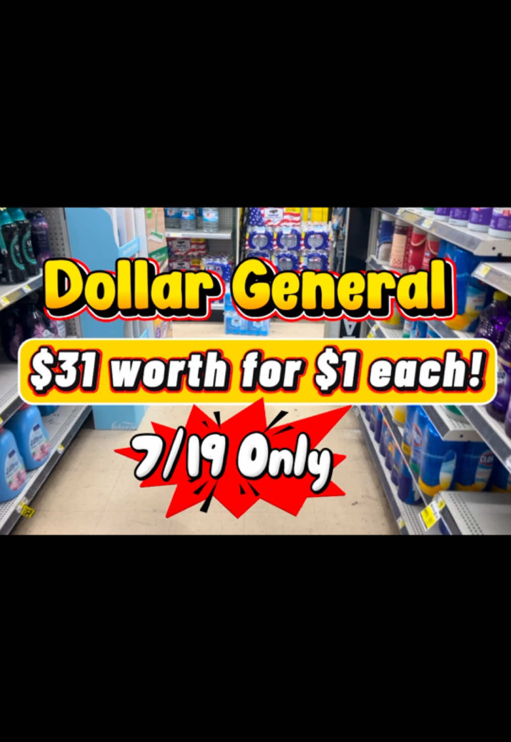 A post by @heyimdee_ on TikTok caption: Dollar General Saturday (7/19) Deal  - $31 in products for $1 each! All Digital Couponing! #dollargeneralcouponing #dgdeals  #digitalcouponing #savingmoney #grocerysavings #dgsaturdays #couponingforbeginners   