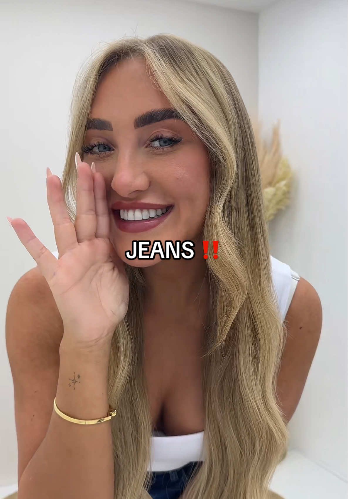 A post by @virgoboutiques on TikTok caption: OH HELLO NEW JEANS 🔥❤️‼️ #highwaisted #jean #jeans #jeanshighwaist #denim #denimyourway #boutiqueshopping #boutiqueclothing #boutique #midsize #plussizefashion #sizeinclusive #viral 