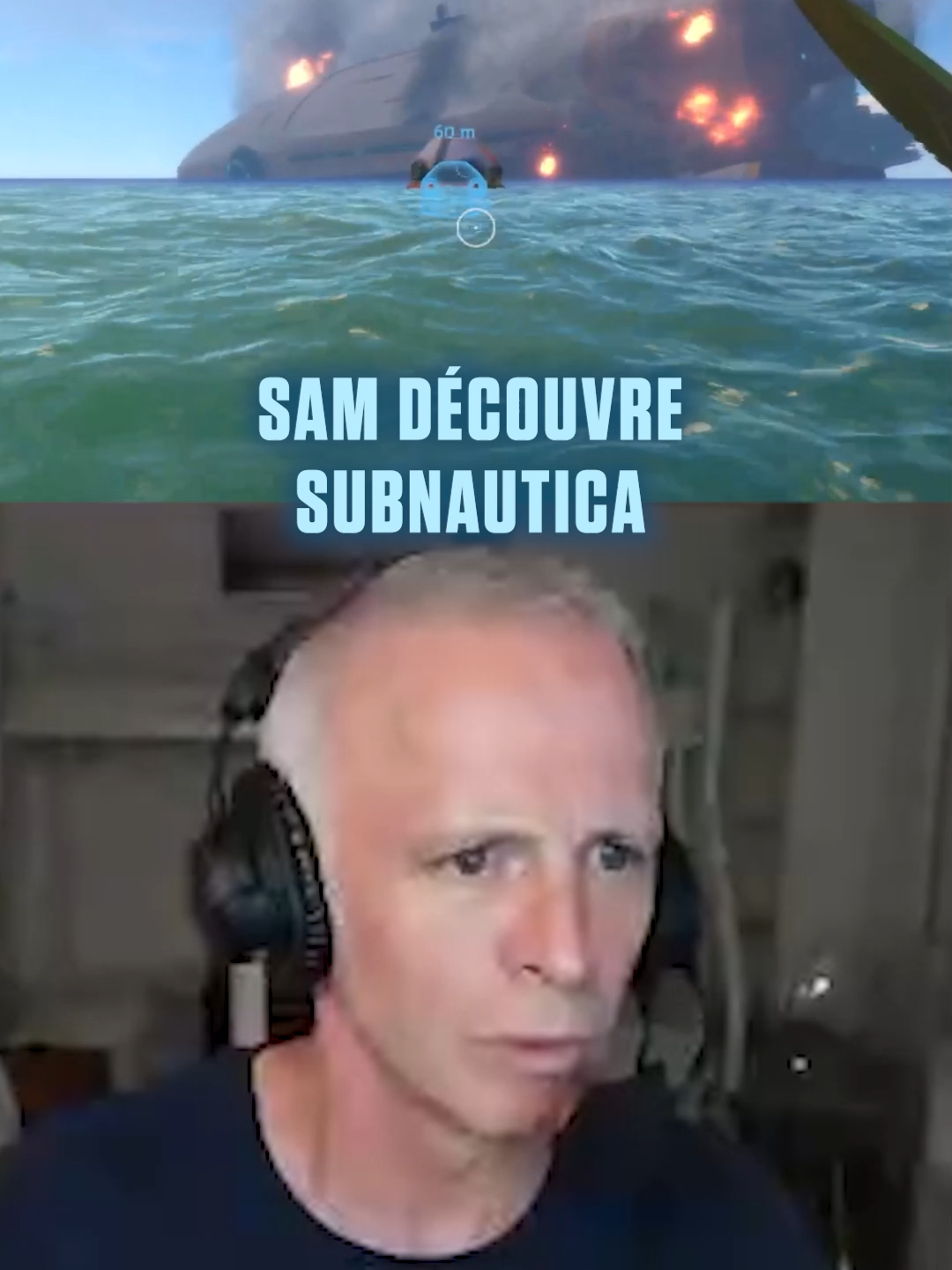 A post by @samueletienneofficiel on TikTok caption: Tellement hâte de voir sa réaction face aux léviathans... #subnautica #discover #underwater #samueletienne #react