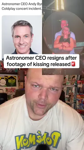 A post by @baldbetter on TikTok caption: Astronomer ceo resigns after footage of kissing released🚨 #astronomer #coldplay #meme #foryou