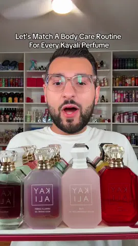 A post by @paulreactss on TikTok caption: @Paul | Fragrance Influencer lets match a body care routine to every kayali perfume #kayali #kayaliperfume #kayaliyumpistachiogelato #kayalivanilla #vanilla28 #yumpistachiogelato33 #kayaliedenjuicyapple #kayalivanillacandyrocksugar #eosbodylotion #eos #bathandbodyworks #soldejaneiro #bodycare #showerroutine 
