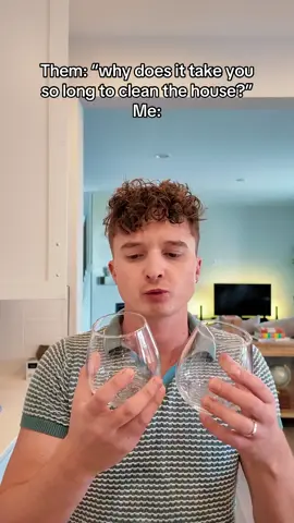 A post by @tyler_warwick on TikTok caption: When I clean I become a whole acapella group 😭 #pitchperfect #sinceubeengone #acapella #cleaning #relatable 