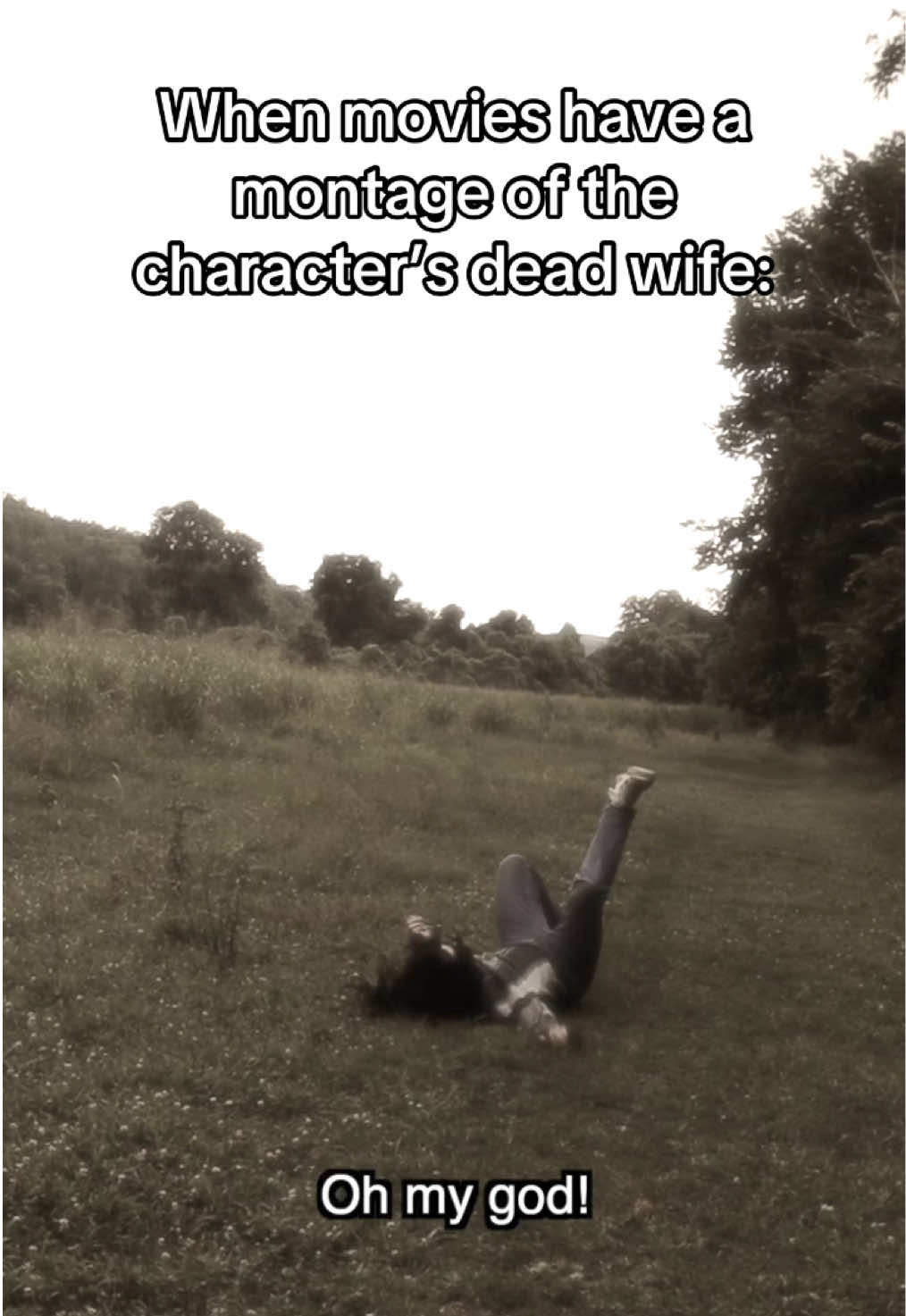 A post by @xanderkerber on TikTok caption: She was beautiful… #montage #comedy #sketch #fyp 