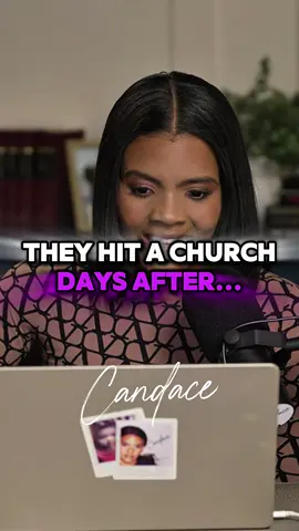 A post by @candaceoshow on TikTok caption: Christians in Palestine were protesting just days before Israel struck a Church in Gaza... #Candace 