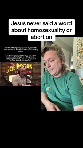 A post by @hawkeyewhackamole on TikTok caption: #duet with @The TN Holler Jesus never said a word about homosexuality or abortion