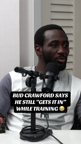 A post by @mworthofgame on TikTok caption: Bud Crawford says he still “gets it in” while training 😭