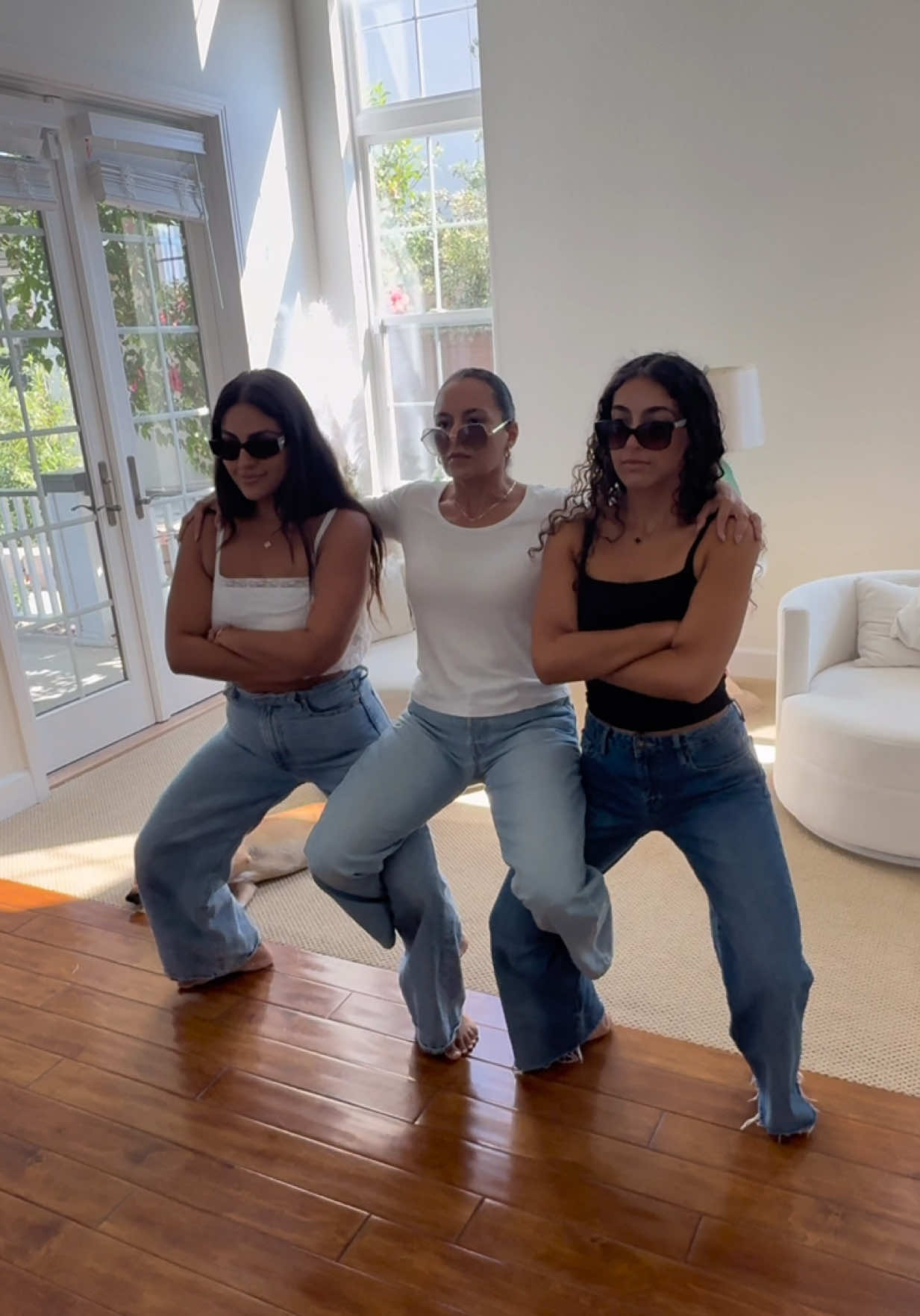 A post by @natalientheaguilars on TikTok caption: I’m surprised this didn’t end up with us f!ghting 😂 moms gonna be posting the results on @Suleika hehe #theaguilars #sister #bts 