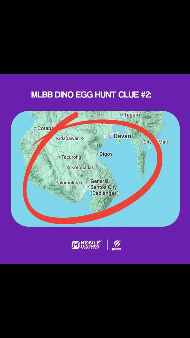 A post by @mobilelegendsphofficial on TikTok caption: Clue #2: Nasa loob siya nitong bilog! #MLBBDinoEggHunt #MLBBAllStar #MLBBDinoAcademy