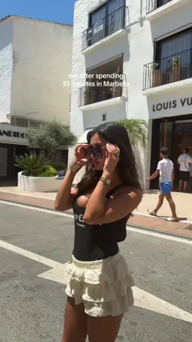 A post by @nicolinafrisk on TikTok caption: Should I? #marbella #viral #fyp 