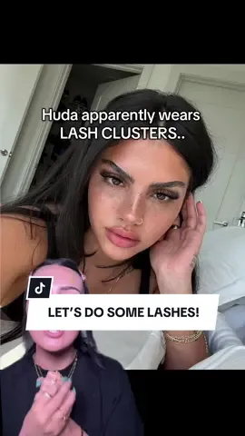 A post by @chantelleef on TikTok caption: One of the nicest lash sets I’ve ever done… these are beautiful 👏🏼✨ @EYLURE LONDON Lashes in “Salon” Faux Minx Clusters🤍 #huda #makeuptok #lashclusters  @NAMIKI LASHES bond and seal btw! 