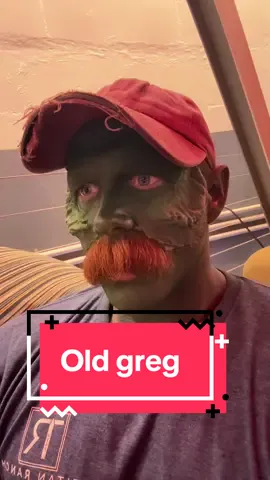 A post by @scotty.k.fitness on TikTok caption: Watcha doin in my waters?  👞 #old #greg #baileys #close #cosplay #green #skit #throwback #classic #jumpscare #woah #oldschool 
