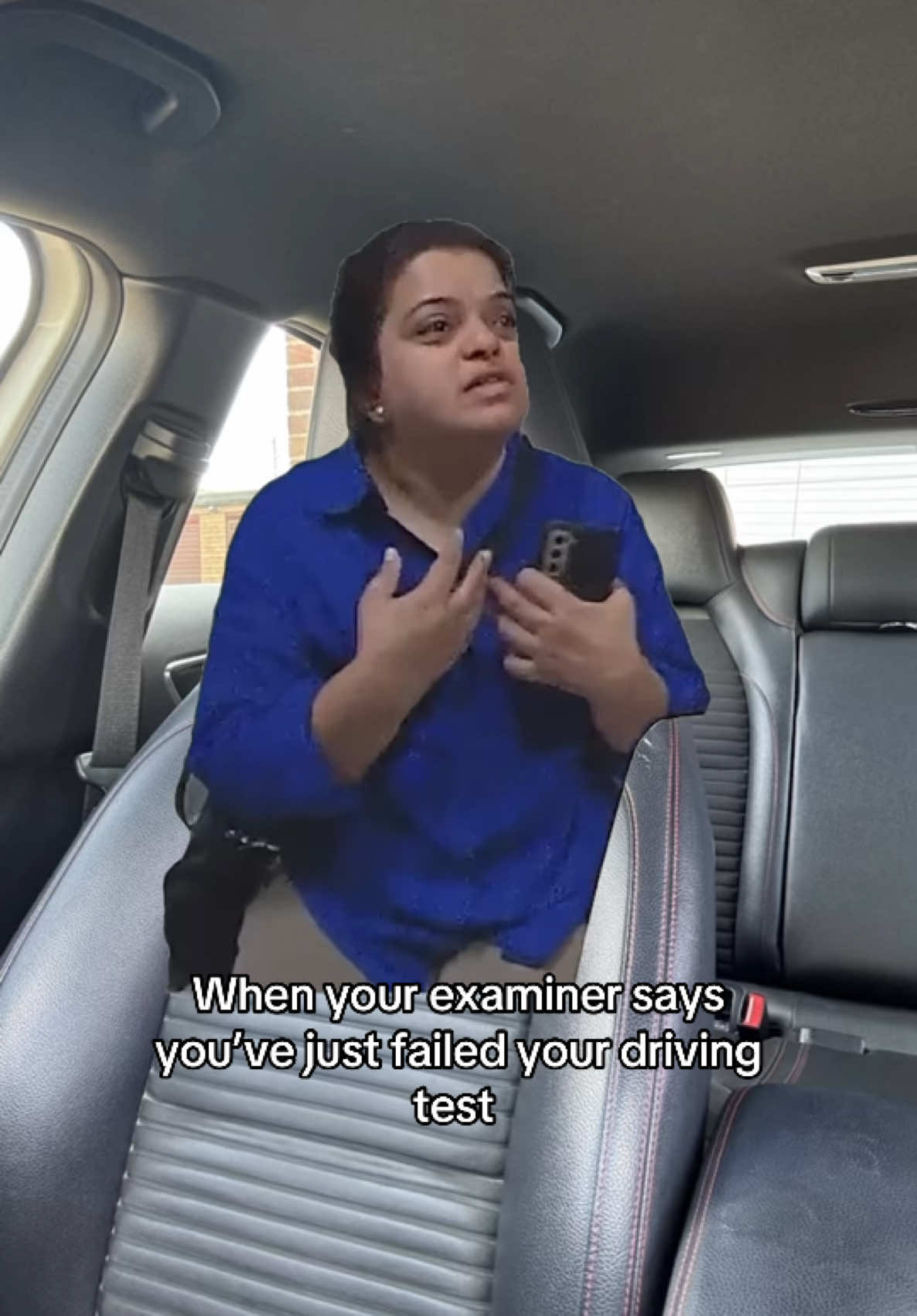 A post by @clearviewdriving on TikTok caption: #driving #car #test #fail #learner #driver #funny #Meme #MemeCut 