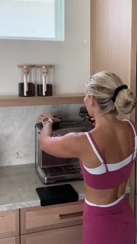 A post by @sydneyadamsking on TikTok caption: Making protein coffee for my husband 🤣☕️