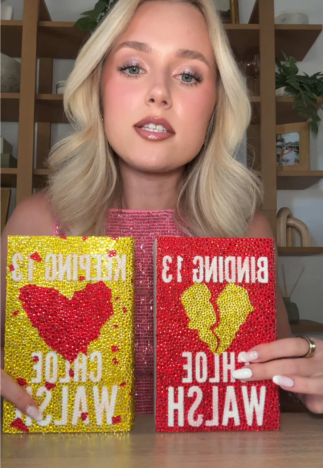 A post by @yannareads on TikTok caption: Her reaction is at the end obvs 💁🏼‍♀️ @larry #BookTok #books #keeping13 #boysoftommen #bedazzledbooks #binding13 