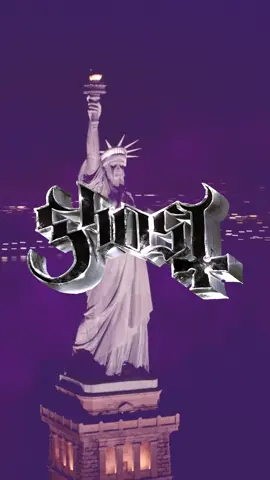 A post by @thebandghost on TikTok caption: [MESSAGE FROM THE CLERGY] We wish to inform you that some churches are harder to topple than others. See you July 22nd at the world’s most famous arena. #Ghost #Skeletour #MSG 
