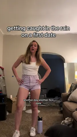A post by @anxiousmairead on TikTok caption: rain date! #firstdate #dating #hinge #datingapps #anxiety 