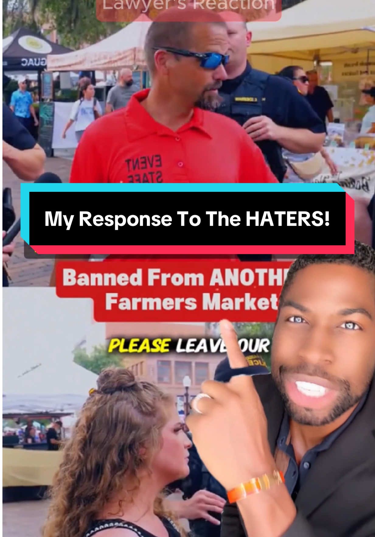 A post by @ugolord on TikTok caption: Replying to @BillyButternut My Response to the Kaitlyn Bennett Drama. Farmer’s Market Freak Out! Attorney #UgoLord Response Video. #lawyer #lawyersoftiktok 