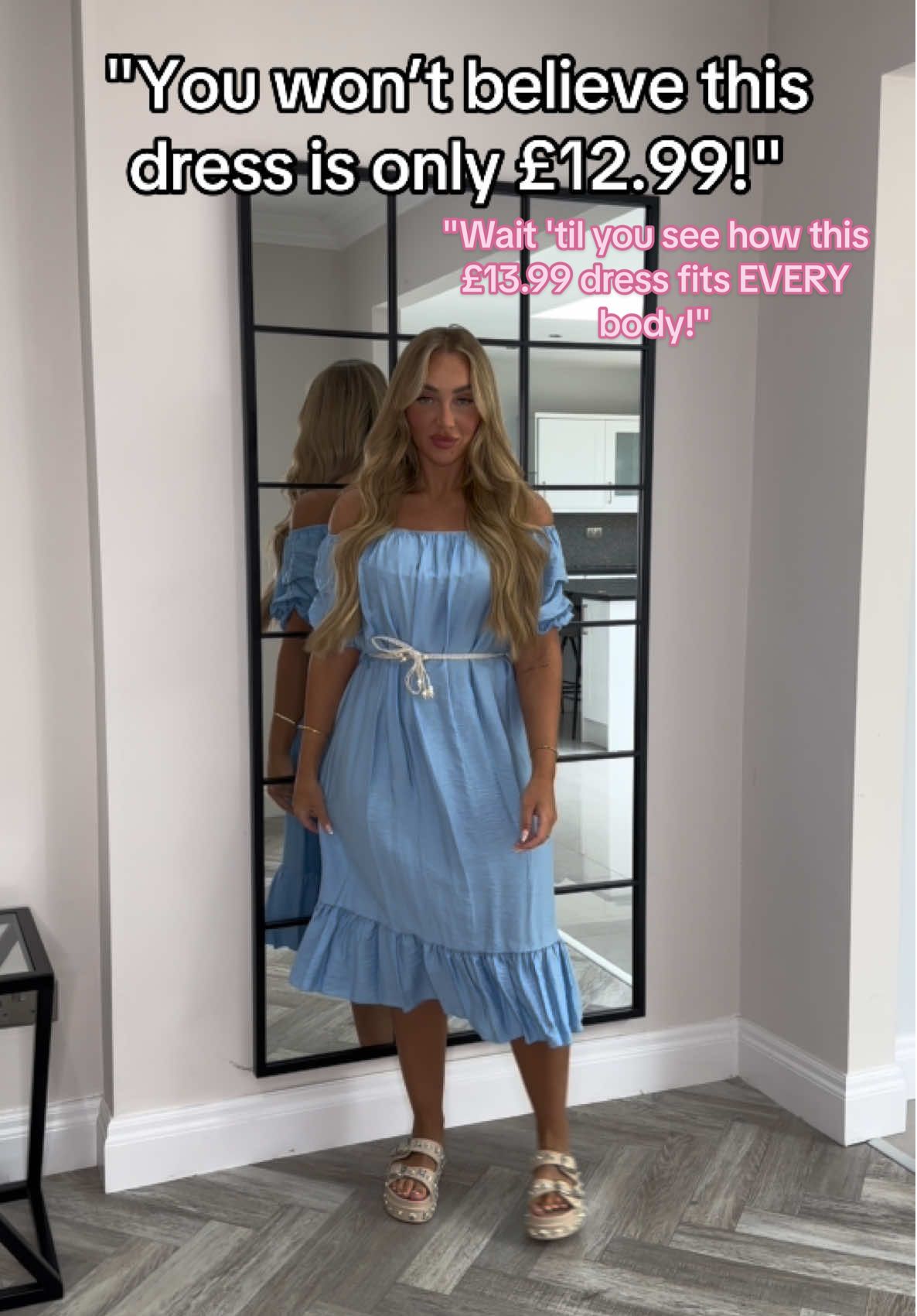 A post by @sase_boutiques on TikTok caption: 💥 New fave dress just dropped! 💥 SASE Louisiana fits size 8-16 👗 Only £12.99?! Yes please 🙌 Flattering, comfy & cute – don’t miss out! 🛍️💕 #ukfashion #londonfashion #ootdinspo #styleinspo #instafashion #ukstyle #fashionstyle 